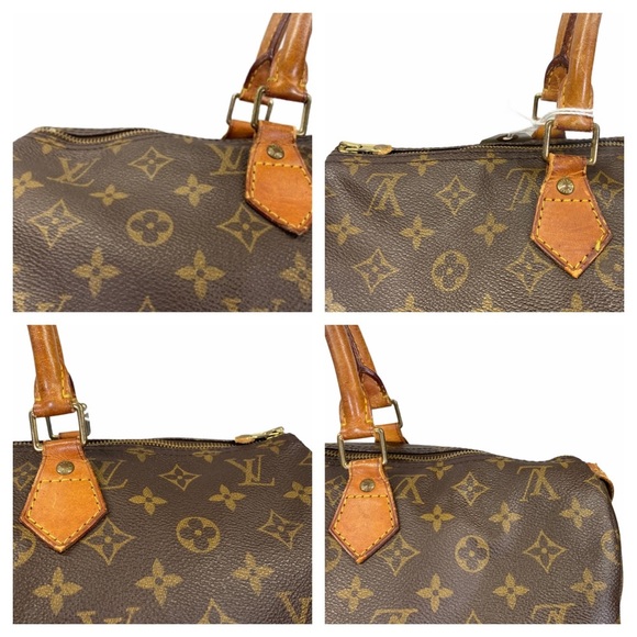 Louis Vuitton satchel bag speedy 40 Brown monogram - Picture 10 of 11